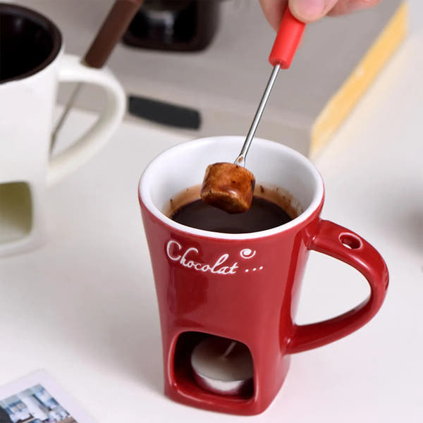 Cozy Christmas Chocolate Fondue Mug