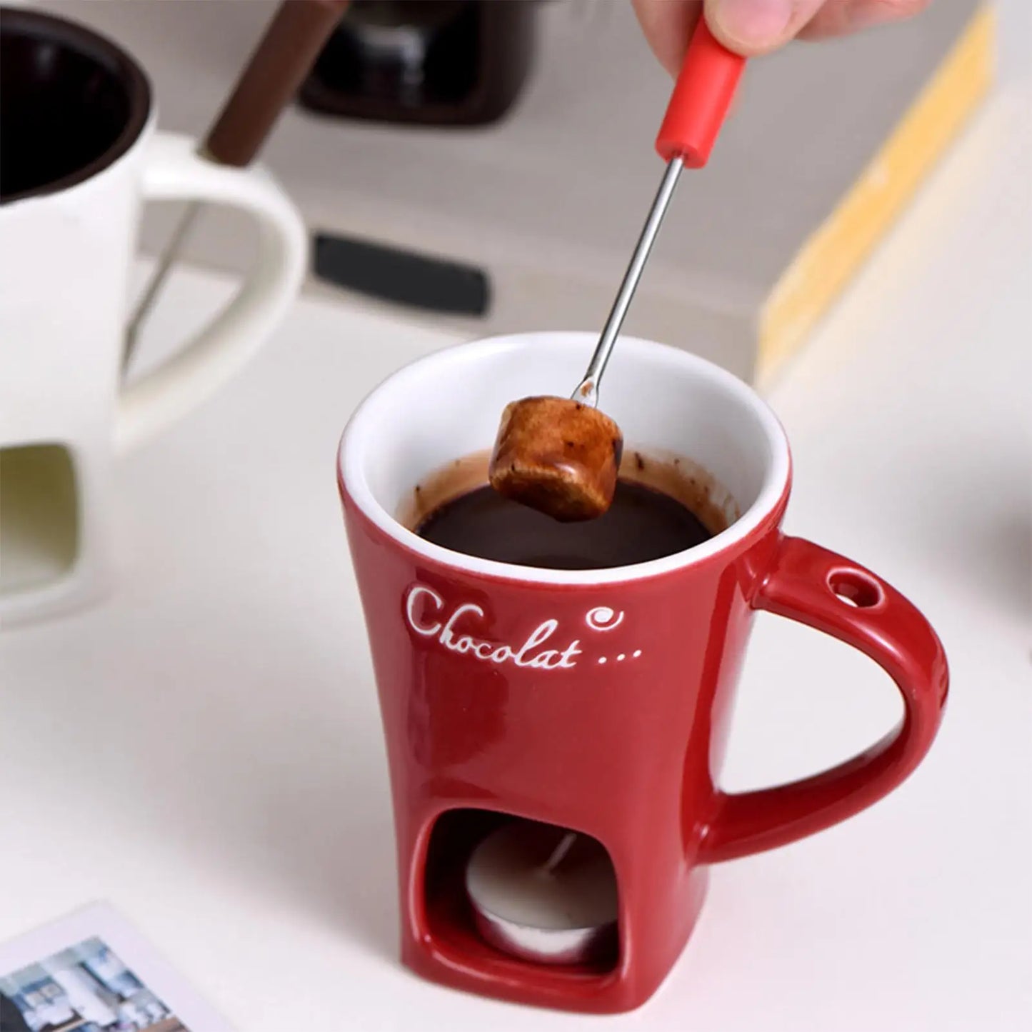 Cozy Christmas Chocolate Fondue Mug