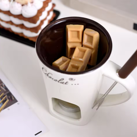 Cozy Christmas Chocolate Fondue Mug