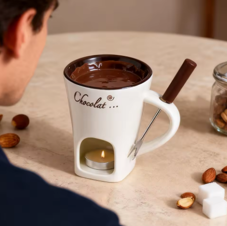 Cozy Christmas Chocolate Fondue Mug